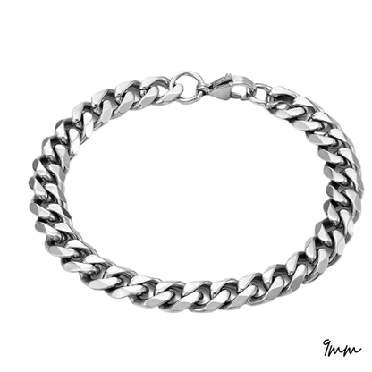 Bracelet Chaîne Gourmette – Acier Inoxydable Argenté