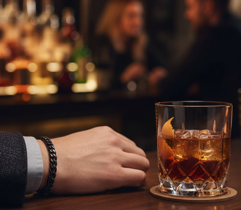 Bracelet Chaîne Gourmette – Acier Inoxydable Noir